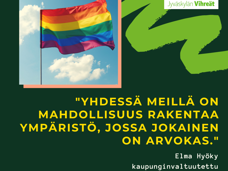 Elma Hyöky: Jyväskylä Pride – paljon muutakin kuin lippu