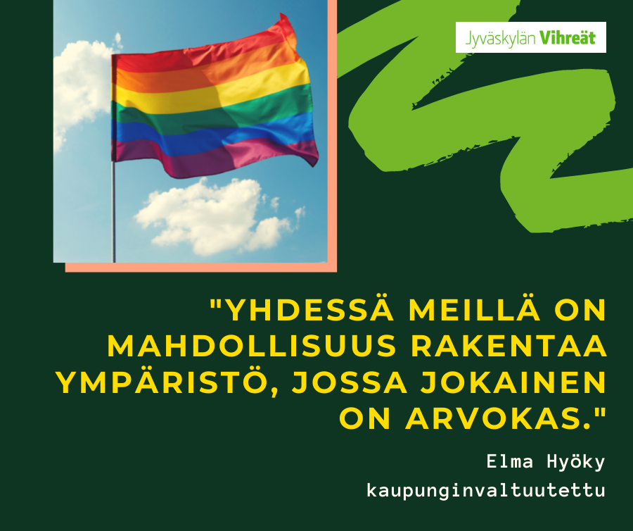 Elma Hyöky: Jyväskylä Pride – paljon muutakin kuin lippu