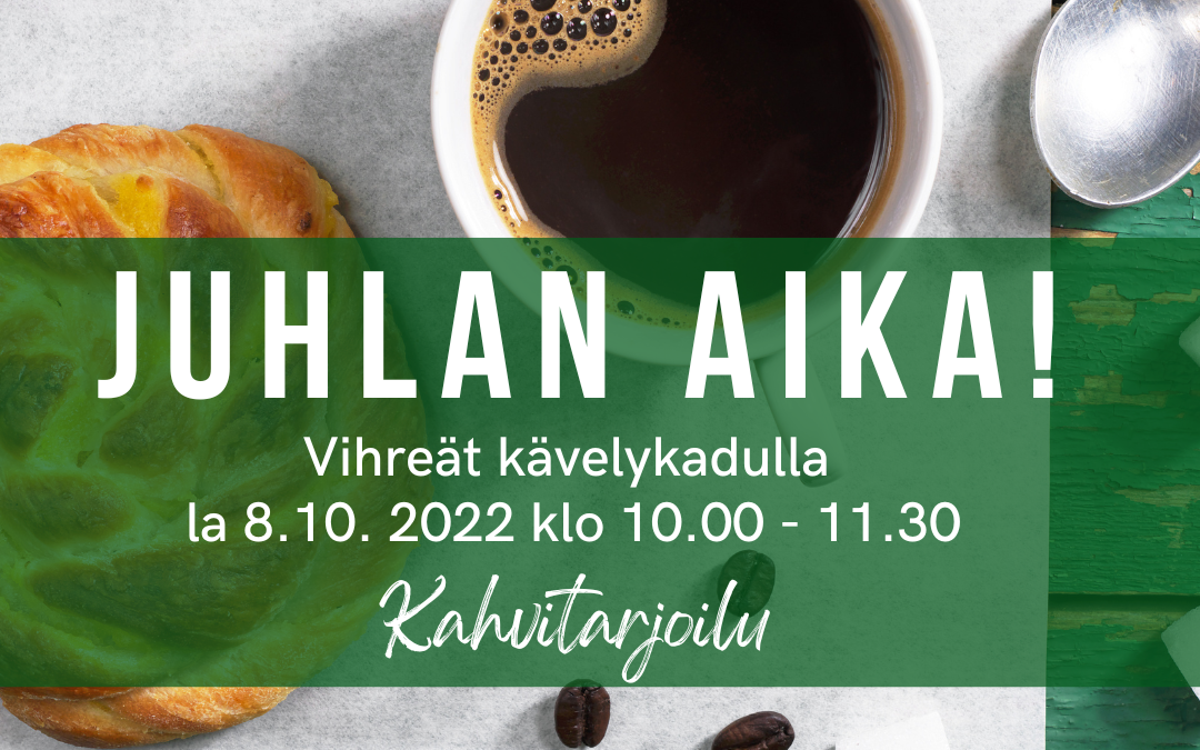 Jyväskylän Vihreät juhlii 30+ -vuotista taivaltaan – tule mukaan juhlimaan!