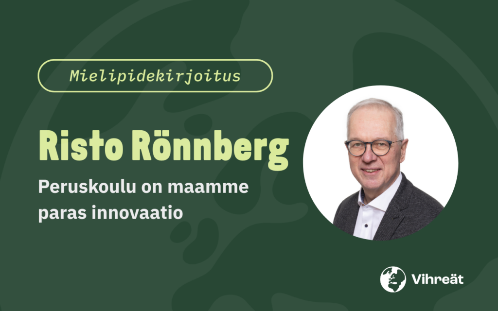 Risto Rönnberg – Peruskoulu on maamme paras innovaatio
