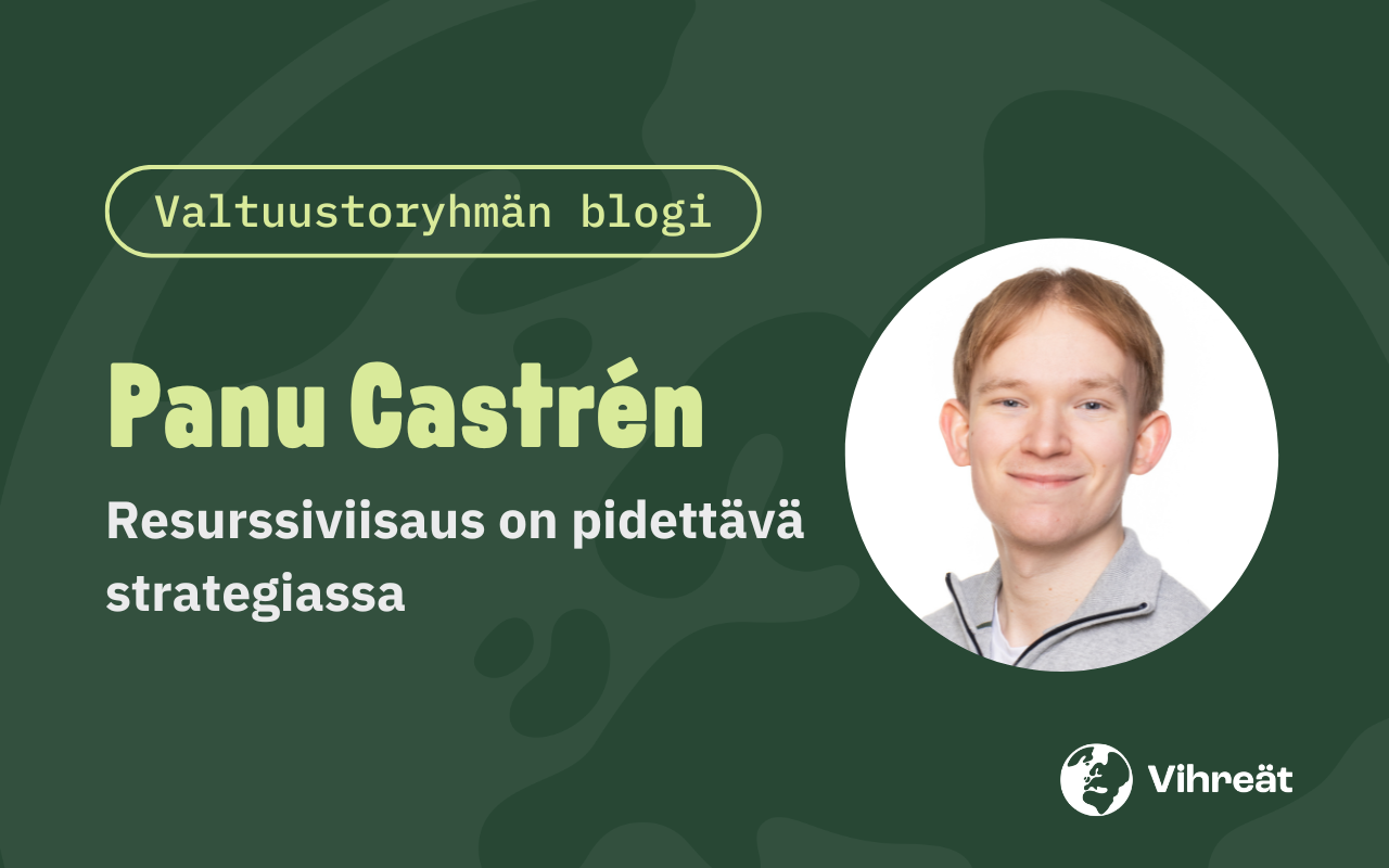 Panu Castrén: Resurssiviisaus on pidettävä strategiassa