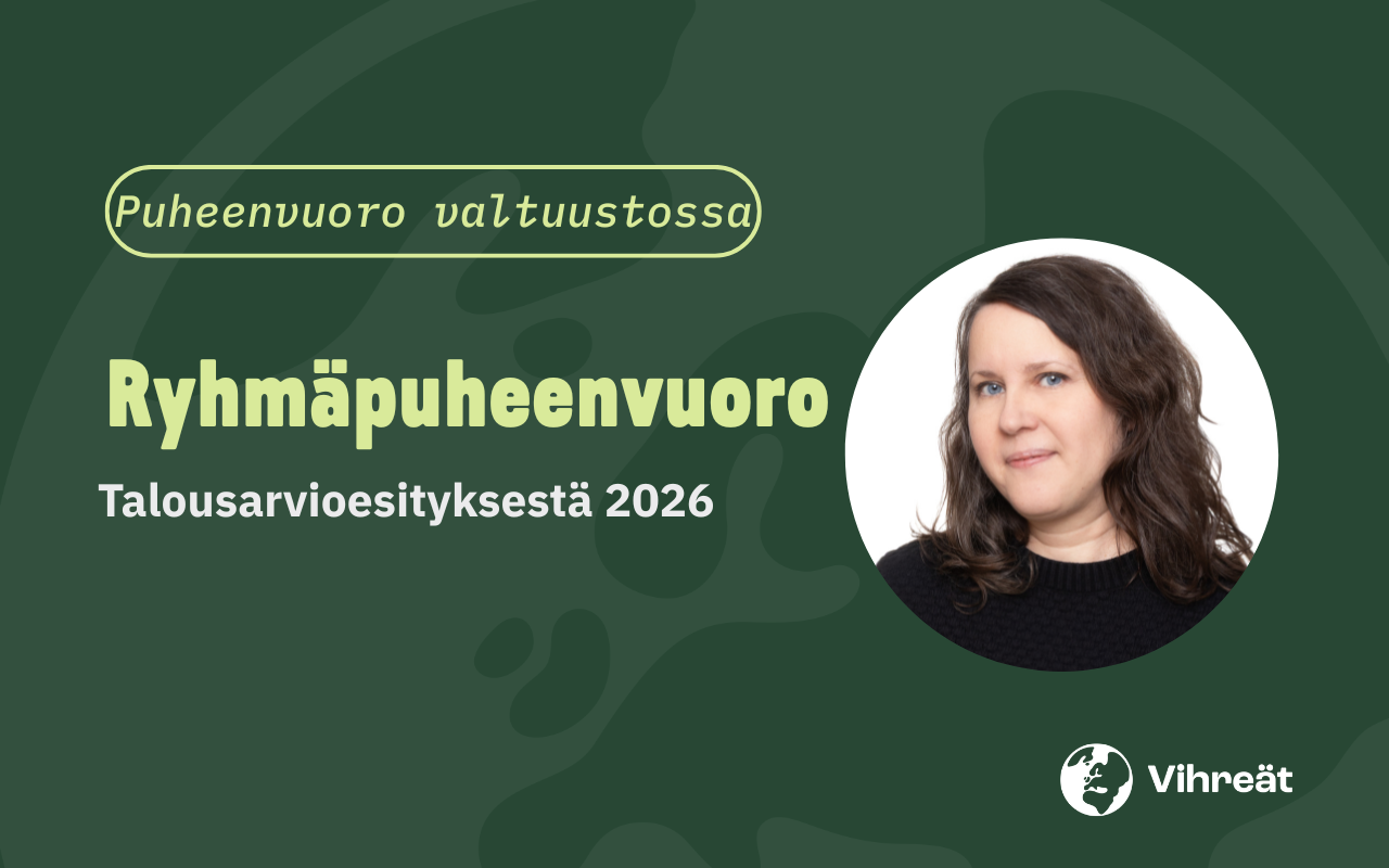 Ryhmäpuheenvuoro talousarvioesityksestä 3.11.2025