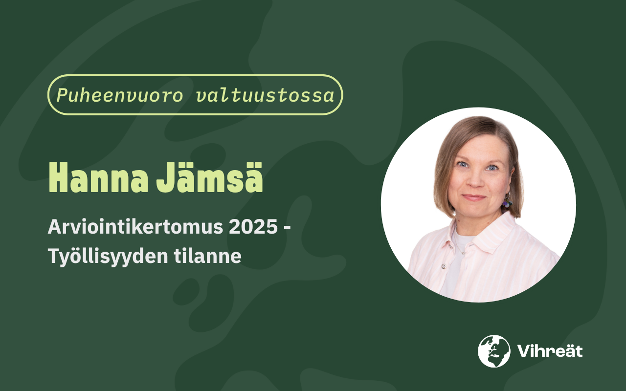 Hanna Jämsän puheenvuoro valtuustossa 25.5.2026 koskien arviointikertomusta 2025