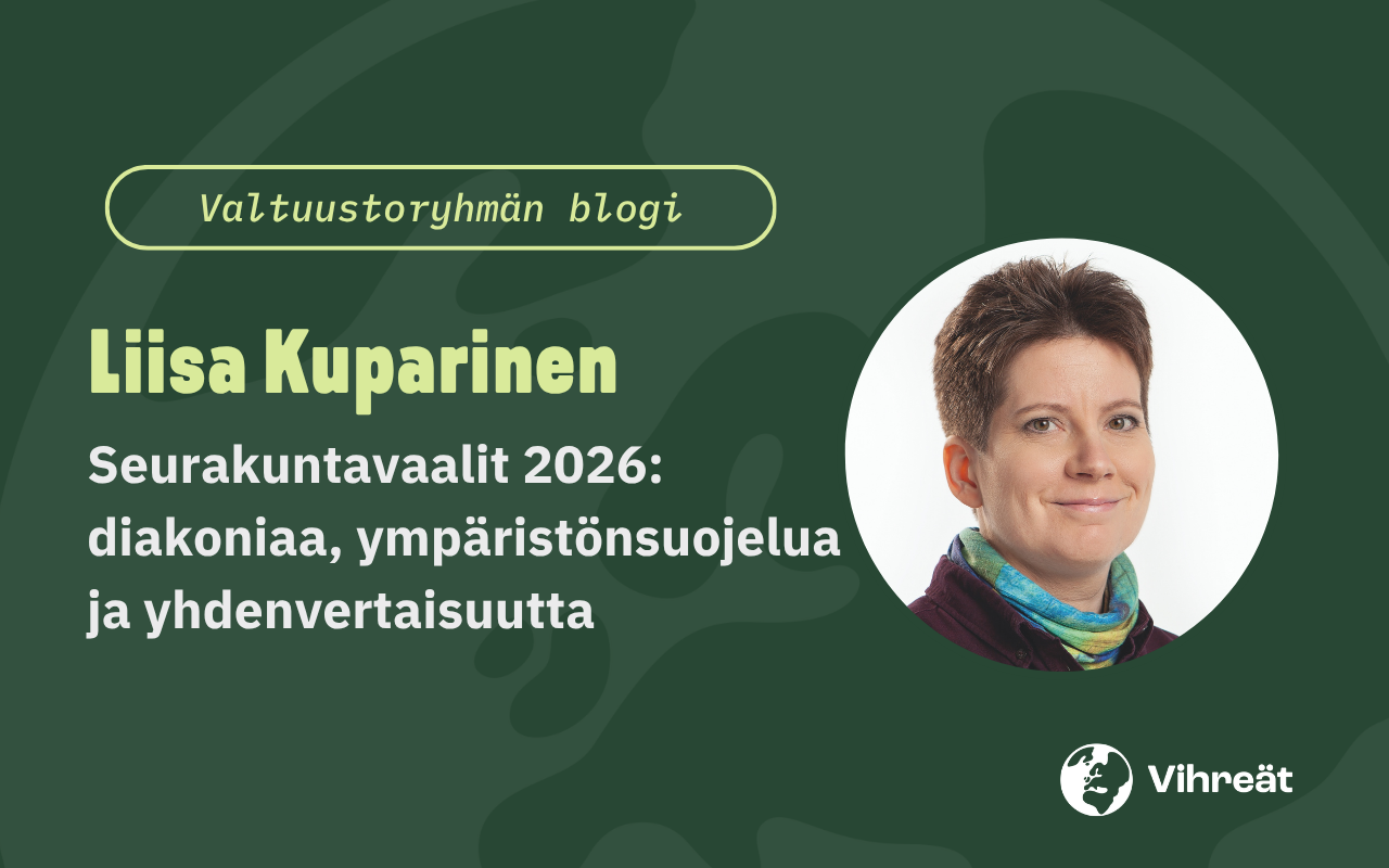 Liisa Kuparinen: Seurakuntavaalit 2026: Diakoniaa, ympäristönsuojelua ja yhdenvertaisuutta